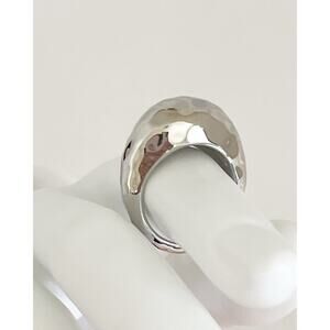 STELLA & DOT Hammered Silver Dome Ring